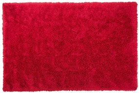 Tappeto shaggy rettangolare rosso 200 x 300 cm CIDE Beliani