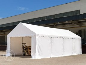 TOOLPORT 5x10 m tenda capannone, PVC 700, bianco - (6118)