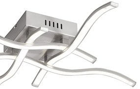 Leuchten Direkt 15131-55 - Lampadario LED da superficie WAWE 4xLED/4,6W/230V cromo opaco