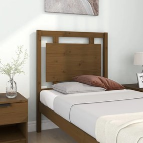 Testiera per letto miele 80,5x4x100 cm legno massello di pino