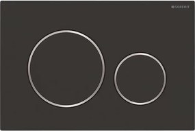 Geberit 115.882.14.1 - Pulsante di scarico Sigma20, 24,6 x 16,4 cm, finitura nero opaco