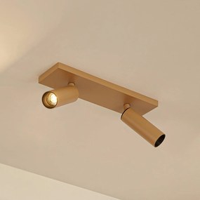 Arcchio Faretto da soffitto Brinja Slim, marrone, a 2 luci, GU10 MR11 Slim Arcchio, dimmerabile, Marrone / Ruggine, Corridoio, Alluminio, Moderno, Faretto