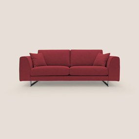 Armony Divano moderno con slitte in acciaio e tessuto impermeabile T02