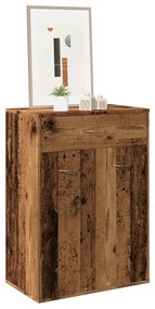 Scarpiera Legno Antico 60x35x84 Cm İn Legno Multistrato /