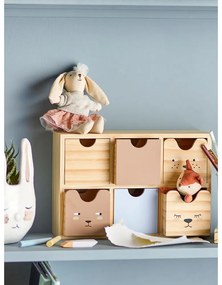 Organizer per bambini in legno di colore naturale 27x8x18 cm Calle - Bloomingville Mini