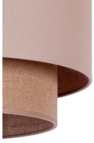 Duolla - Lampadario a sospensione con filo BOHO 1xE27/15W/230V diametro 45 cm beige/marrone