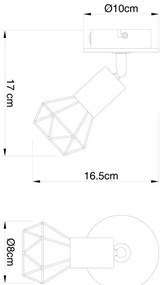 Globo 54802S-1H -  Faretto da muro XARA 1xE14/40W/230V