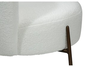 Poltrona bianca in tessuto bouclé Orbit - DAN-FORM Denmark