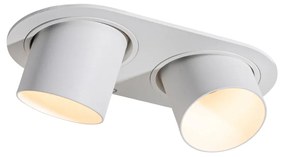 Faretto da incasso rotondo bianco GU10 50mm 2 luci - Installa