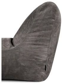 Puof a sacco viola con rivestimento in velluto a coste Lounge – SLOWDOWN