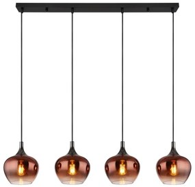 Globo 15548-4HG - Lampadario a sospensione con filo MAXY 4xE27/40W/230V rame