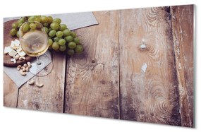 Quadro acrilico Bicchiere di noci d'uva 100x50 cm