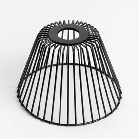 Brilagi - Plafoniera LED a montaggio superficiale CERIA WIRE 1xE27/40W/230V Ø 80 cm nero/rovere