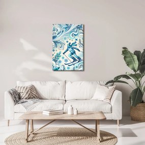 Quadro su tela – Gioia dello sci