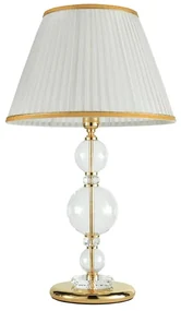 Lampada da tavolo BACH in vetro trasparente GRANDE ORO