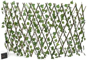 Aigostar - Catena LED solare 102xLED/2x0,7m IP65 bianco caldo ivy