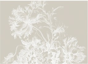 Carta da parati Engraved Flowers