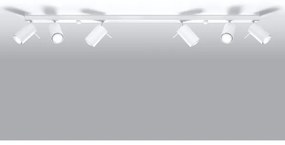 Sollux SL.0333 - Faretto RING 6L 6xGU10/10W/230V bianco