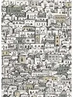 Cole & Son Carta da parati Mediterranea - White/ Metallic