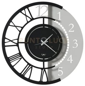 Orologio da parete particolare full metal jack grande nero e bianco...