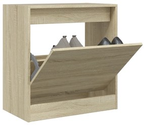 Scarpiera Rovere Sonoma 60x34x63,5 Cm İn Legno Multistrato /