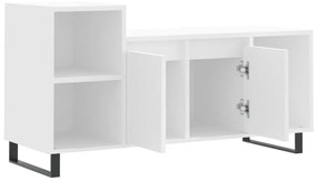 Mobile Porta TV Bianco 100x35x55 cm in Legno Multistrato