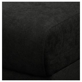 Divano angolare nero (angolo sinistro) Beata - Ropez