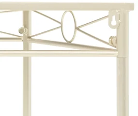 Tavolino vintage in metallo 87x34x73 cm oro
