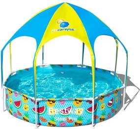 Bestway - Piscina per Bambini Play Splash Copertura Gazebo Spruzzo Doccetta Gioco Acqua