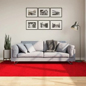 Tappeto Ovıedo A Pelo Corto Rosso 160x230 Cm /