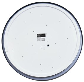 Plafoniera moderna grigia con bianco 48cm incl. LED dimmerabile RGB - Kanton