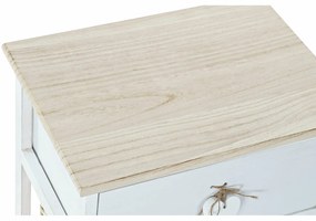 Cassettiera DKD Home Decor Naturale Bianco vimini Legno di  paulownia (40 x 29 x 42,5 cm)