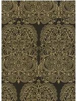 Cole & Son Carta da parati Alpana - Schwarz/ Gold
