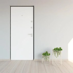 Pannello per porta blindata MATT rivestito melamina bianco L 95  x H 213 cm, Sp 3 mm