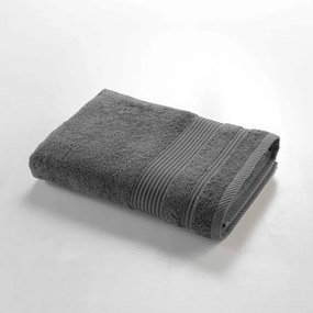 Asciugamano in spugna di cotone grigio scuro 70x130 cm Tendresse - douceur d'intérieur