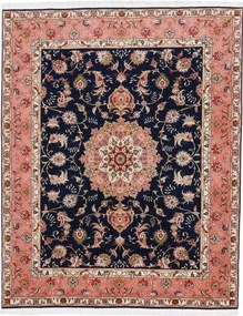Tabriz Tappeto persiano 250x200 Rosa (Iran) Annodato A Mano