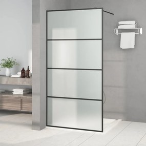 Parete Doccia Walk İn Nera 100x195 Cm Vetro Smerigliato Esg /