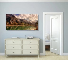 Quadro su tela – Lago tra le montagne