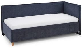 Letto da bambini con sponde blu scuro imbottito rete non inclusa 90x200 cm Fun – Meise Möbel