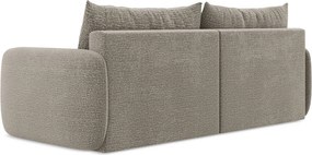 Divano beige allungabile/con contenitore 238 cm Kalena – Makamii