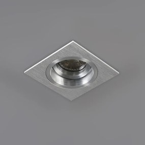 Set di 6 faretti da incasso quadrati in alluminio regolabili - Chuck