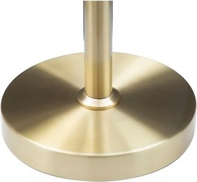 Lampada da tavolo bianca/dorata con paralume in vetro (altezza totale 74 cm) Glamy – Mauro Ferretti