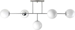 Plafoniera moderno Adeline cromo IP20, 5XE14