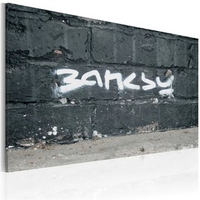 Quadro Banksy: firma