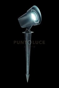 Paletto guru 1 luce attacco gu10 nero  orientabile