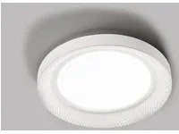 Plafoniera Contemporanea Hive Metallo Biancoled Integrato 40W