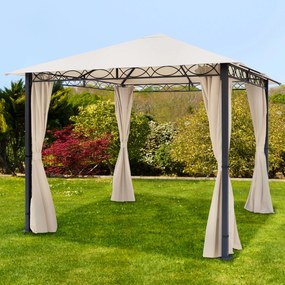 TOOLPORT Gazebo da giardino Paradise Premium crema, 3x3m - (300113)