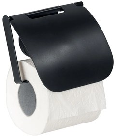 Porta carta igienica a parete nero Static-Loc® Plus Pavia - Wenko