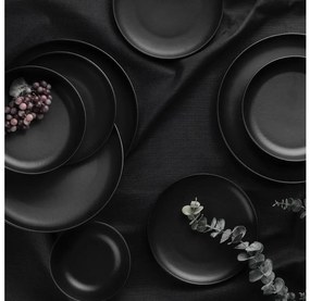 Servizio da tavola 16 pezzi nero/porcellana