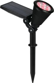 Illuminazione esterna LED con alimentazione a pannelli solari con picchetto (altezza totale 36 cm) Festival – Trio